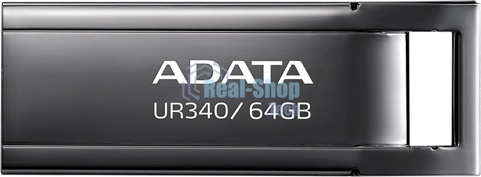 Флешка USB ADATA UR340 (AROY-UR340-64GbK), 64Gb, USB 3.2, R/W 100/30, черный