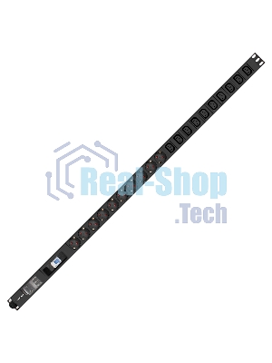 Вертикальный блок розеток с автоматом защиты ExeGate ServerPro PDU-V213 Al-10C1310S-T-1P (19
