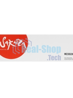 Картридж Sakura W2302X для принтера HP Color LaserJet Pro 4203dn/4203dw/4303dw/4303fdn/4303fdw, желтый, 5500к.