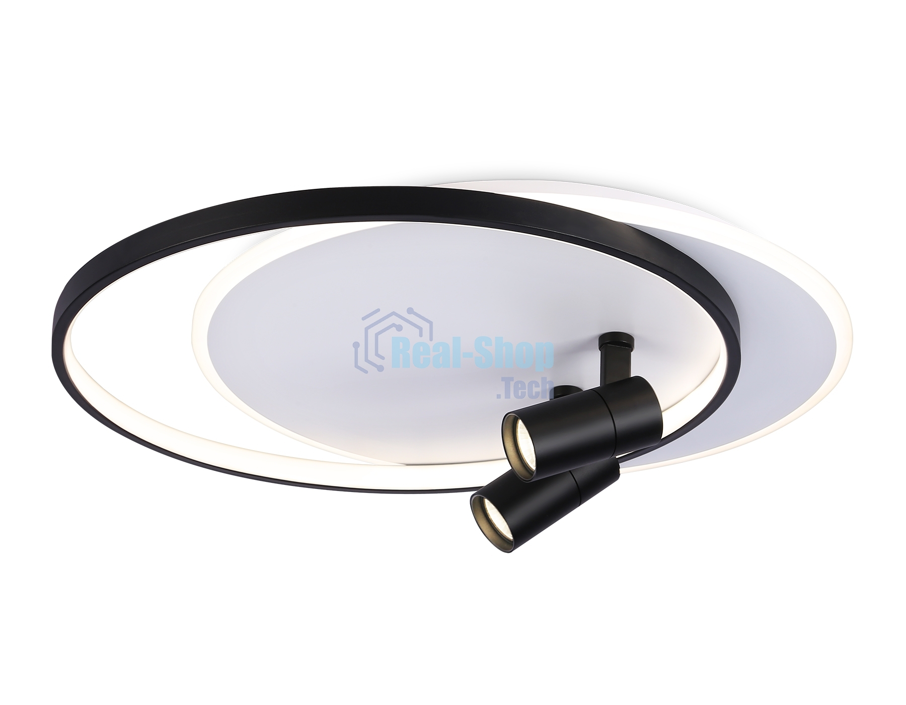 Светильник Ambrella light FL51392/1+2 WH/BK белый/черный 3000K-6400K 65W 560*480*120 (ПДУ РАДИО 2.4G)