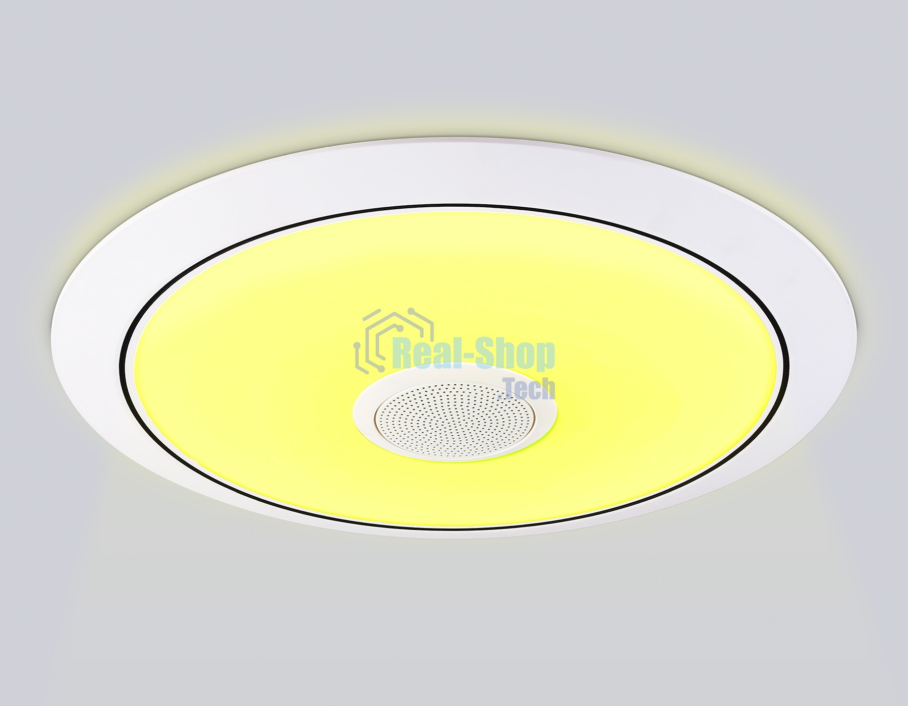 Музыкальный светодиодный светильник Ambrella light FZ720 WH белый IP20 52W 3000-6500K+RGB Music 450*65 (ПДУ ИК)