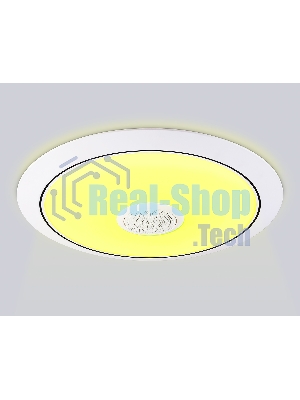 Музыкальный светодиодный светильник Ambrella light FZ720 WH белый IP20 52W 3000-6500K+RGB Music 450*65 (ПДУ ИК)