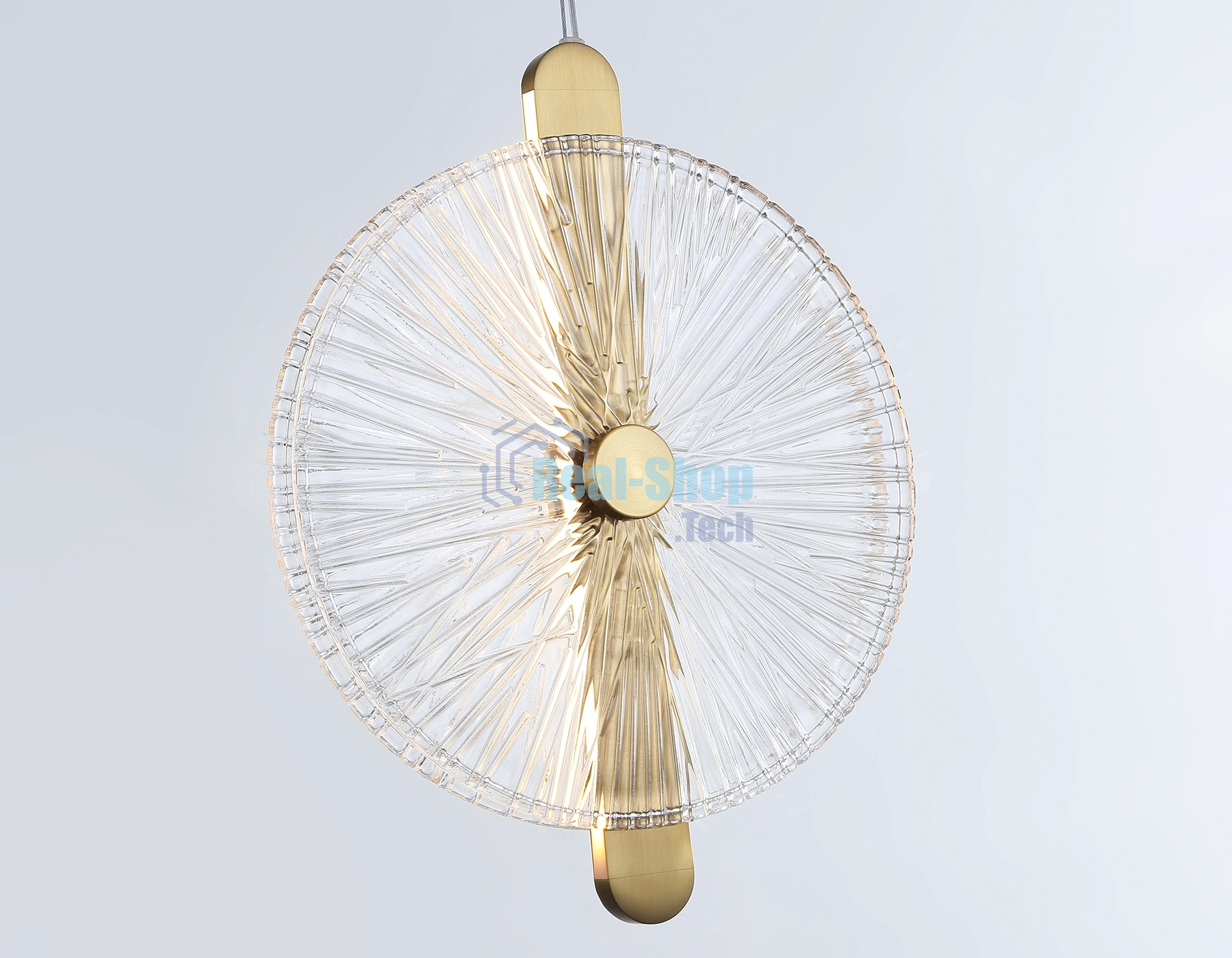 Светильник Ambrella light LH31147 BS/CL латунь/прозрачный 13W 3000K 280*60*350