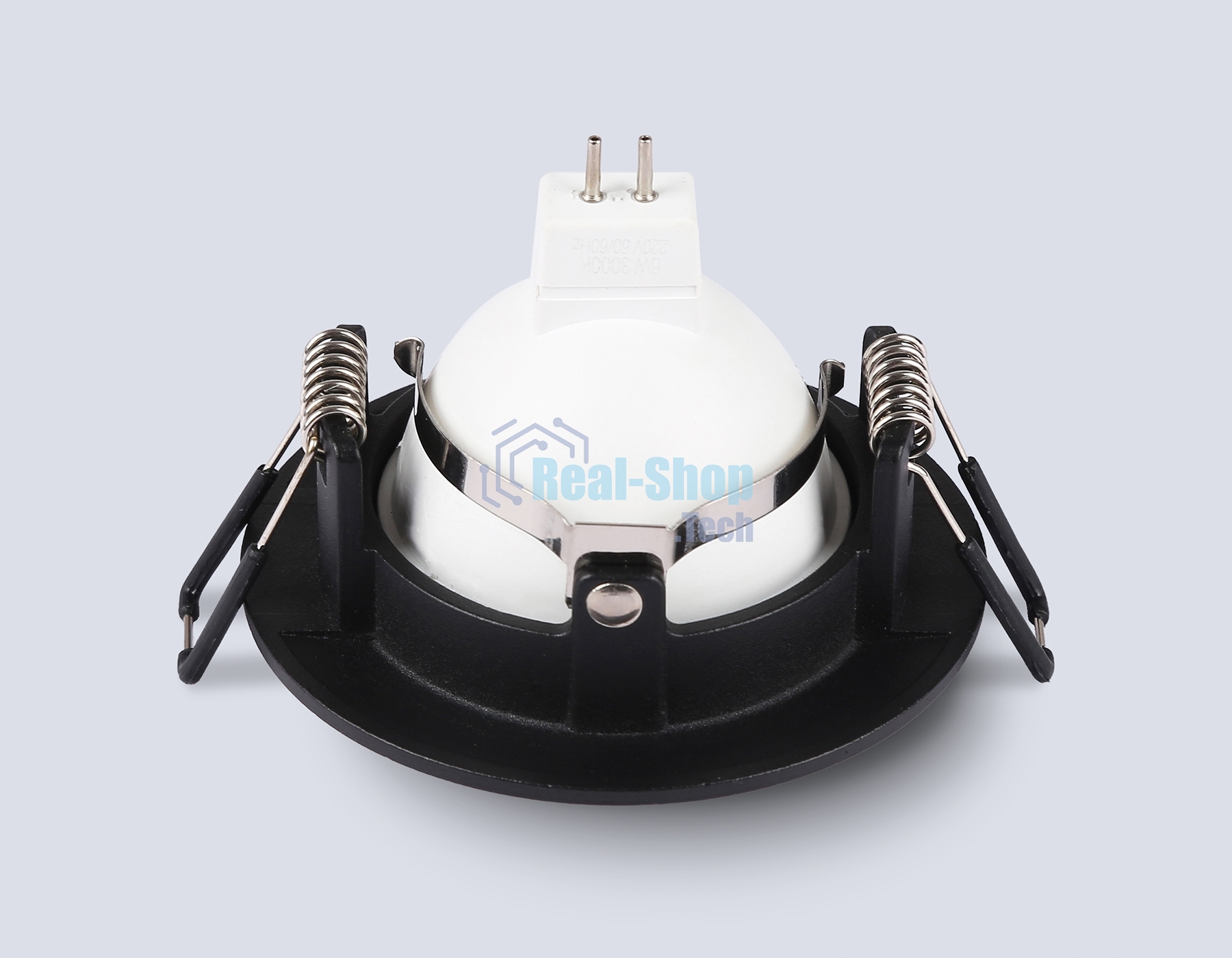 Встраиваемый точечный светильник Ambrella light TN102816 BK черный GU5.3 D80*28