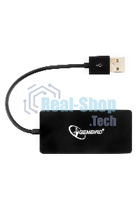 USB-концентратор USB 2.0 Gembird UHB-U2P4-03, 4 порта, блистер