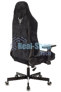 Кресло игровое Бюрократ Knight N1 Fabric черный Light-20, с подголов. крестовина металл