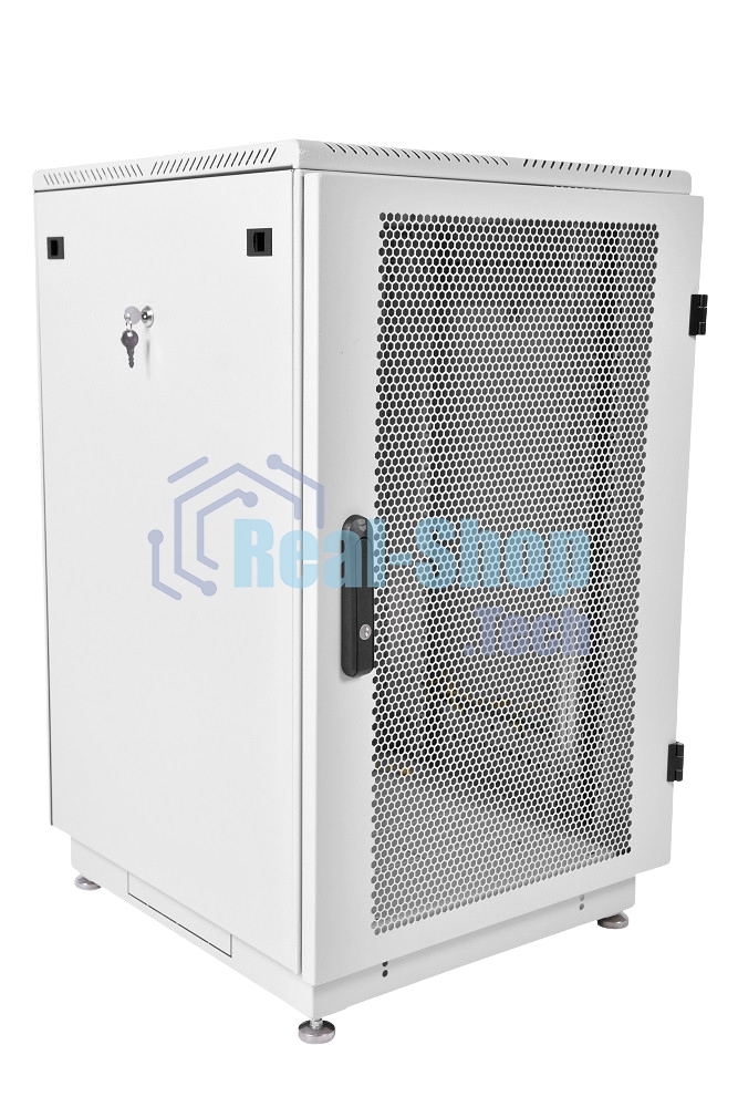 Шкаф телекоммуникационный напольный 18U Шкаф состоит из: 11186845111, 21186800001 (600x800) дверь перфорированная (2 места), ШТК-М-18.6.8-4ААА