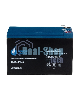 Батарея для ИБП Парус-электро HM-12-7 (AGM/12В/7,2А·ч/клемма F2)