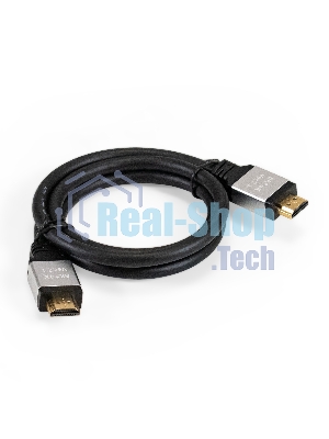 Кабель HDMI ExeGate EX-CC-HDMI8K-1.0 (19M/19M, v2.1, 1м, 8K UHD, Ethernet, позолоченные контакты)