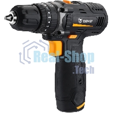 Дрель-шуруповерт Deko GCD12DU, 12 В, 2 Ач, 32 Нм, щеточный, ударный