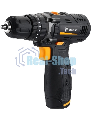 Дрель-шуруповерт Deko GCD12DU, 12 В, 2 Ач, 32 Нм, щеточный, ударный