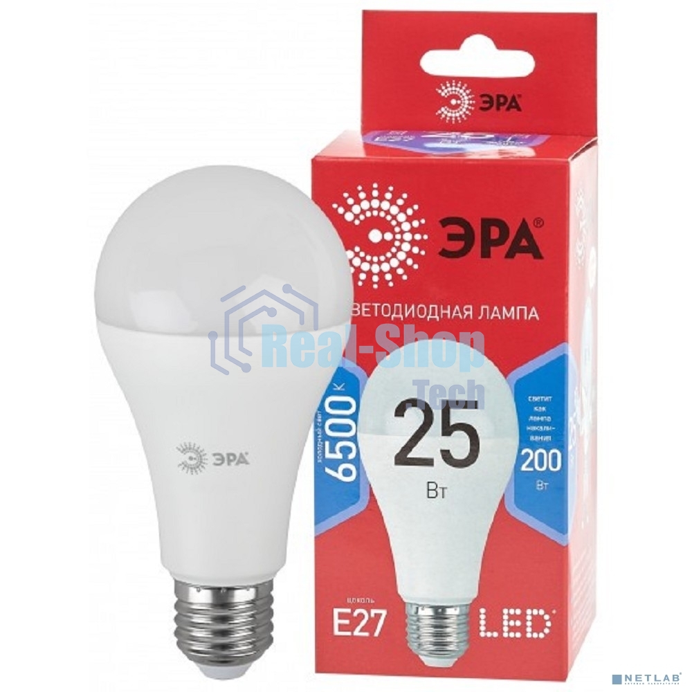Лампа светодиодная ECO LED A65-25W-865-E27 R (диод груша 25Вт холодн. E27) (10/100/1200) Эра Б0048011