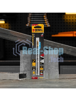 Сверло спиральное по металлу Denzel 6 х 139 мм, Р6М5, Golden Tip, удлиненное