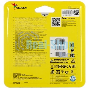 Накопитель SSD ADATA Ultimate SU650, 1Tb, SATA III, 2.5