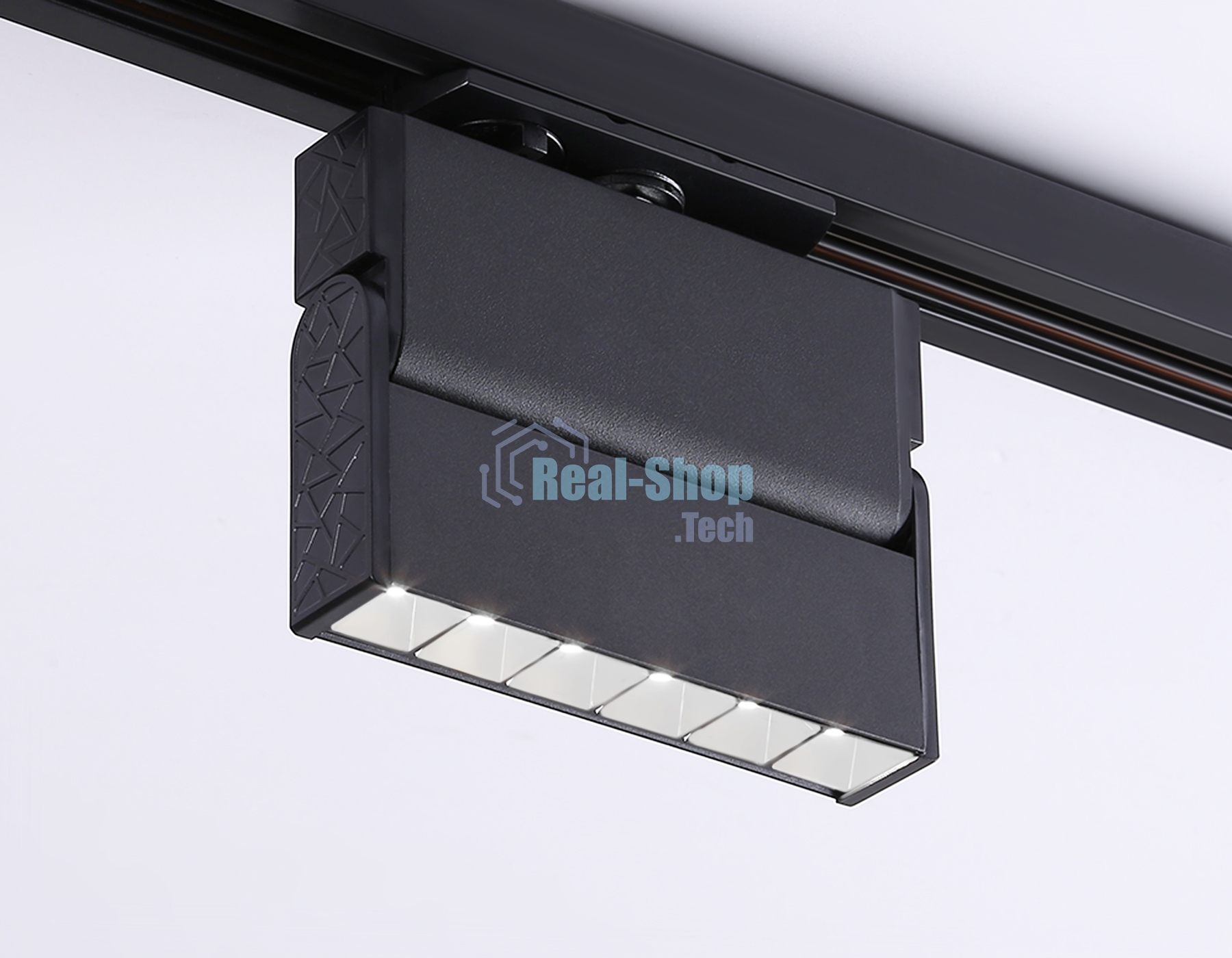 Трековый однофазный светодиодный светильник Ambrella light GL6814 BK черный LED 6W 4200K 24° 115*22*87