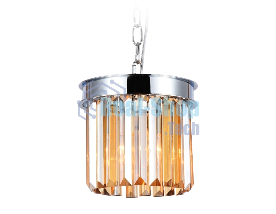 Светильник Ambrella light TR5102 CH/TI хром/янтарь E14 max 40W D200*575