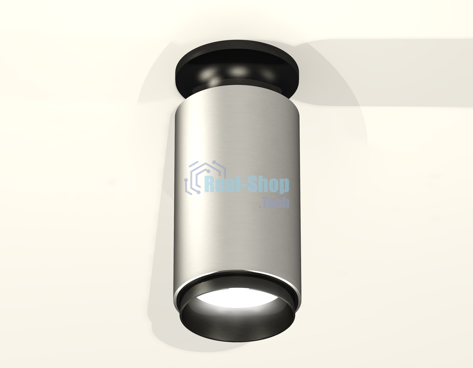 Светильник Ambrella Light XS6324100 SSL/PBK серебро песок/черный полированный MR16 GU5.3 (N6902, C6324, N6121)
