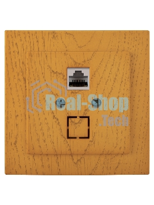 Nilson Роз. компьютерная 1-местн. СУ, (RJ45 CAT5), ТУРАН ДЕРЕВО (TOURAN WOOD), дуб (24251044)