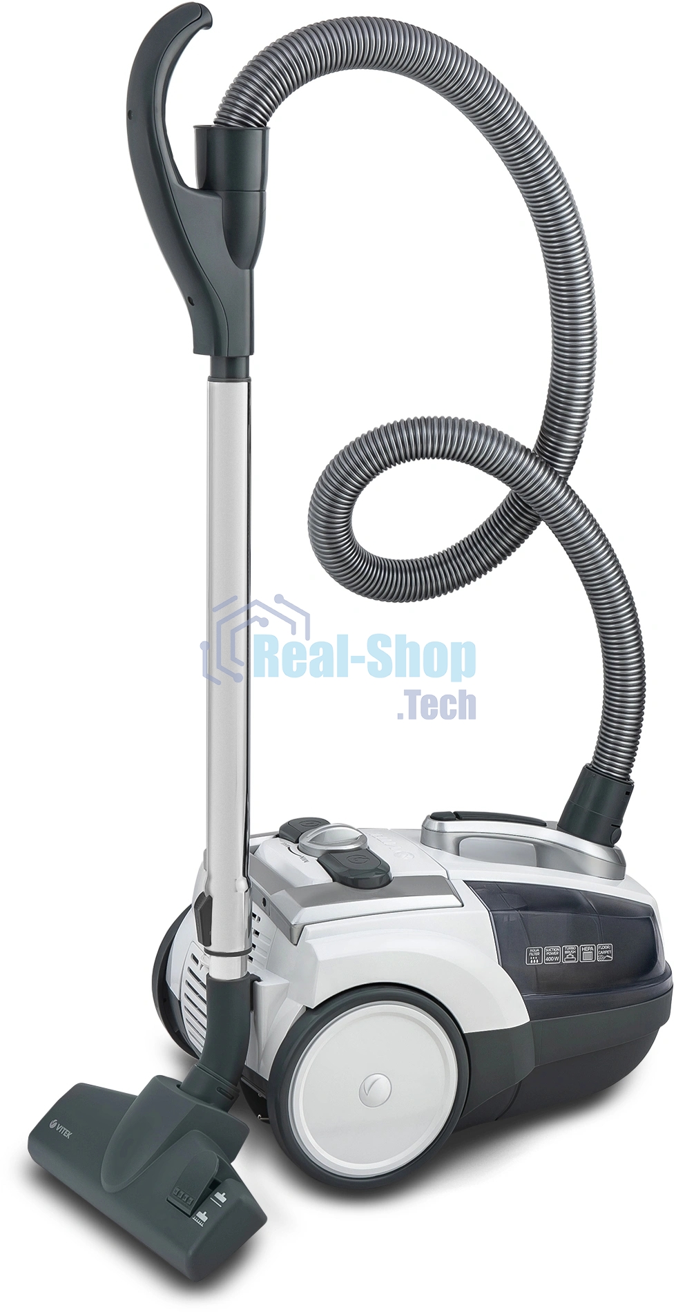 Пылесос Vitek VT-1833-01-PR жемчужный, 400/1800 Вт, уборка сухая, пылесборник контейнер 3.5 л