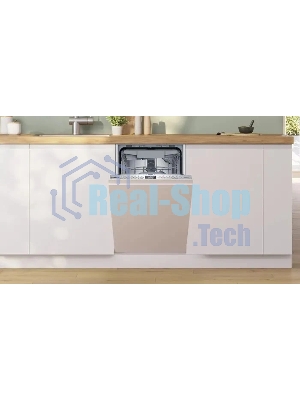 Встраиваемая посудомоечная машина Bosch SPV4HMX10E, серебристый, 44.8 см, 10 компл., 44 дБ, класс A++