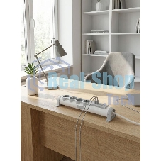 Удлинитель У04К 4 места 2P+PE 1,5м 3х1,5мм2 16А USB A+C 20Вт белый COMFORT