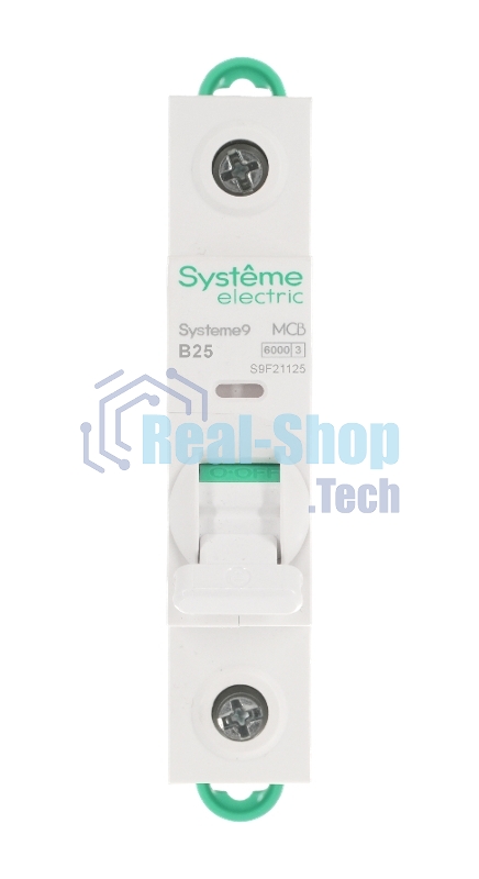 Автоматический выключатель Systeme Electric S9F21125 Systeme9 B 25A 1P 6kA 230В