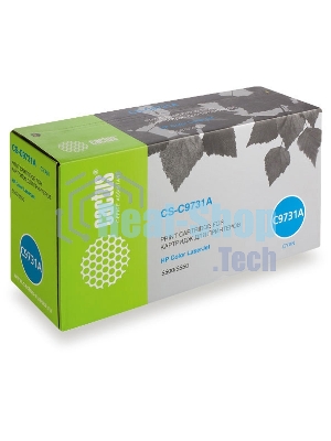 Картридж лазерный Cactus CS-C9731A голубой (12000 стр.) для HP Color LaserJet 5500/5550