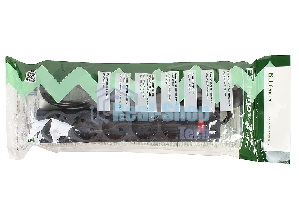 Сетевой фильтр Defender 3M ES LARGO 5OUTL.