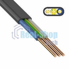 Кабель силовой медный ВВГ-Пнг(А) 3x2,5 мм² 100 м, ГОСТ 31996-2012, ТУ 16-705.499-2010