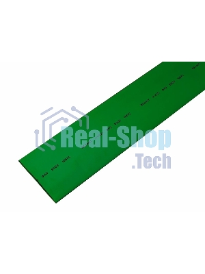 Термоусаживаемая трубка Rexant 40,0/20,0 мм, зеленая, упаковка 10 шт. по 1 м