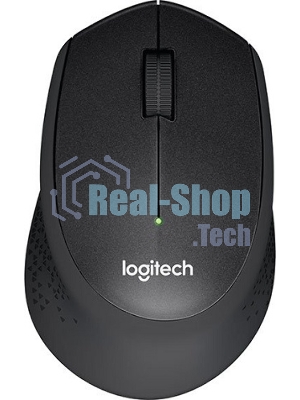 Мышь беспроводная Logitech M330 SILENT PLUS черный, 1000 dpi, радиоканал, USB, кнопки - 3