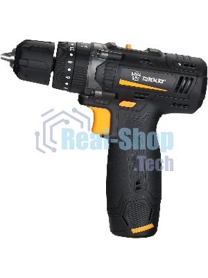 Дрель-шуруповерт Deko GCD12DU, 12 В, 2 Ач, 32 Нм, щеточный, ударный