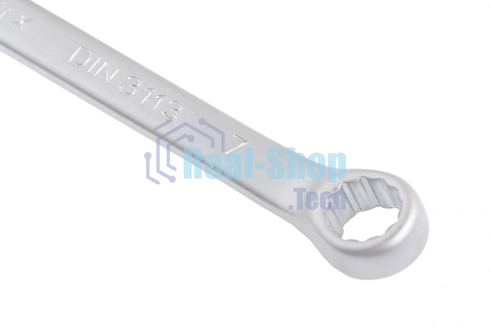 Ключ комбинированный Matrix, 7 мм, CrV, матовый хром