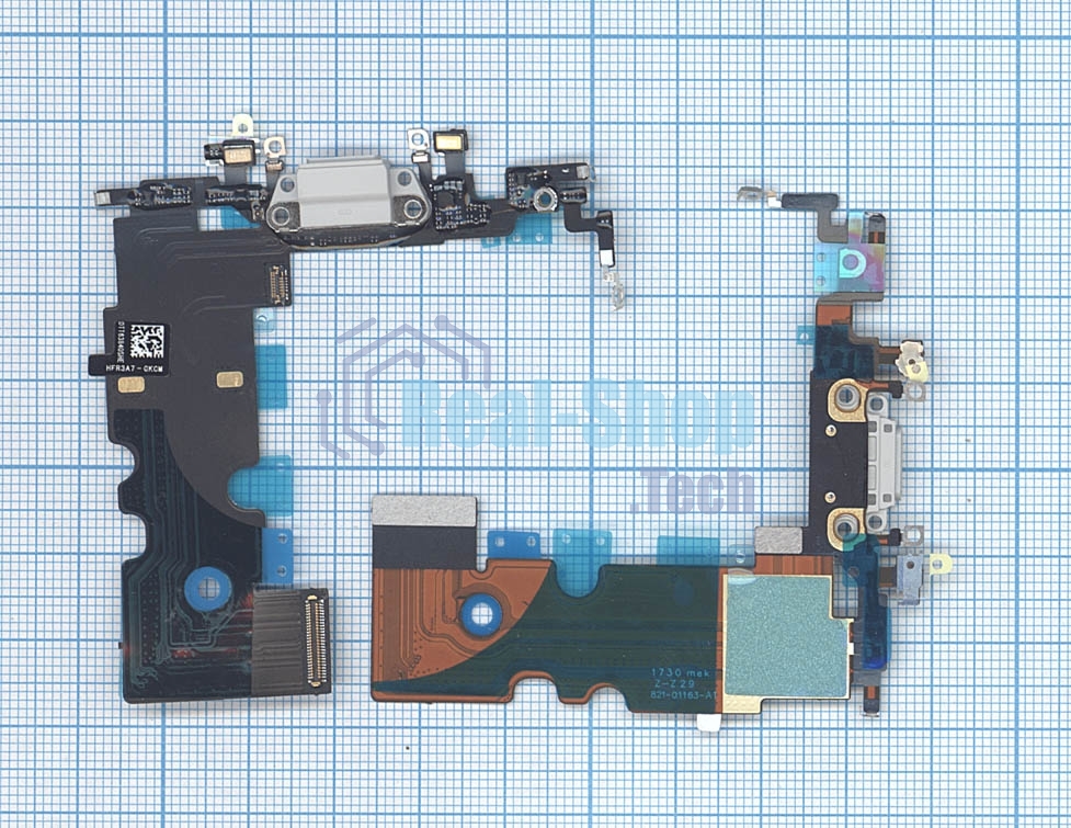 Шлейф разъема питания для iPhone 8 белый
