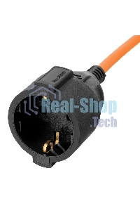 Удлинитель-шнур силовой Garden Series Denzel ПВС, 10 м, 1 розетка 3*1,5 мм