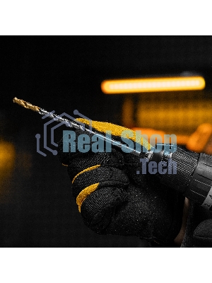 Сверло спиральное по металлу Denzel 6 х 139 мм, Р6М5, Golden Tip, удлиненное