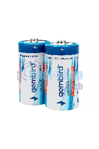 Батарейки солевые Gembird Gb-R14P-2F, тип С(R14P), 2шт, пленка