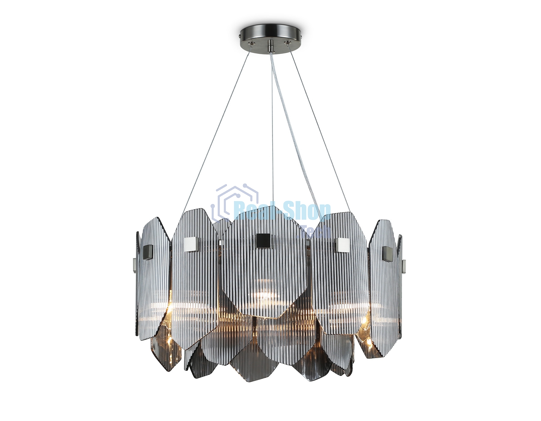Светильник Ambrella light LH31201/6 SN/SM сатин никель/дымчатый E14*6 max 40W D510*270