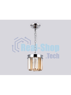 Светильник Ambrella light TR5102 CH/TI хром/янтарь E14 max 40W D200*575