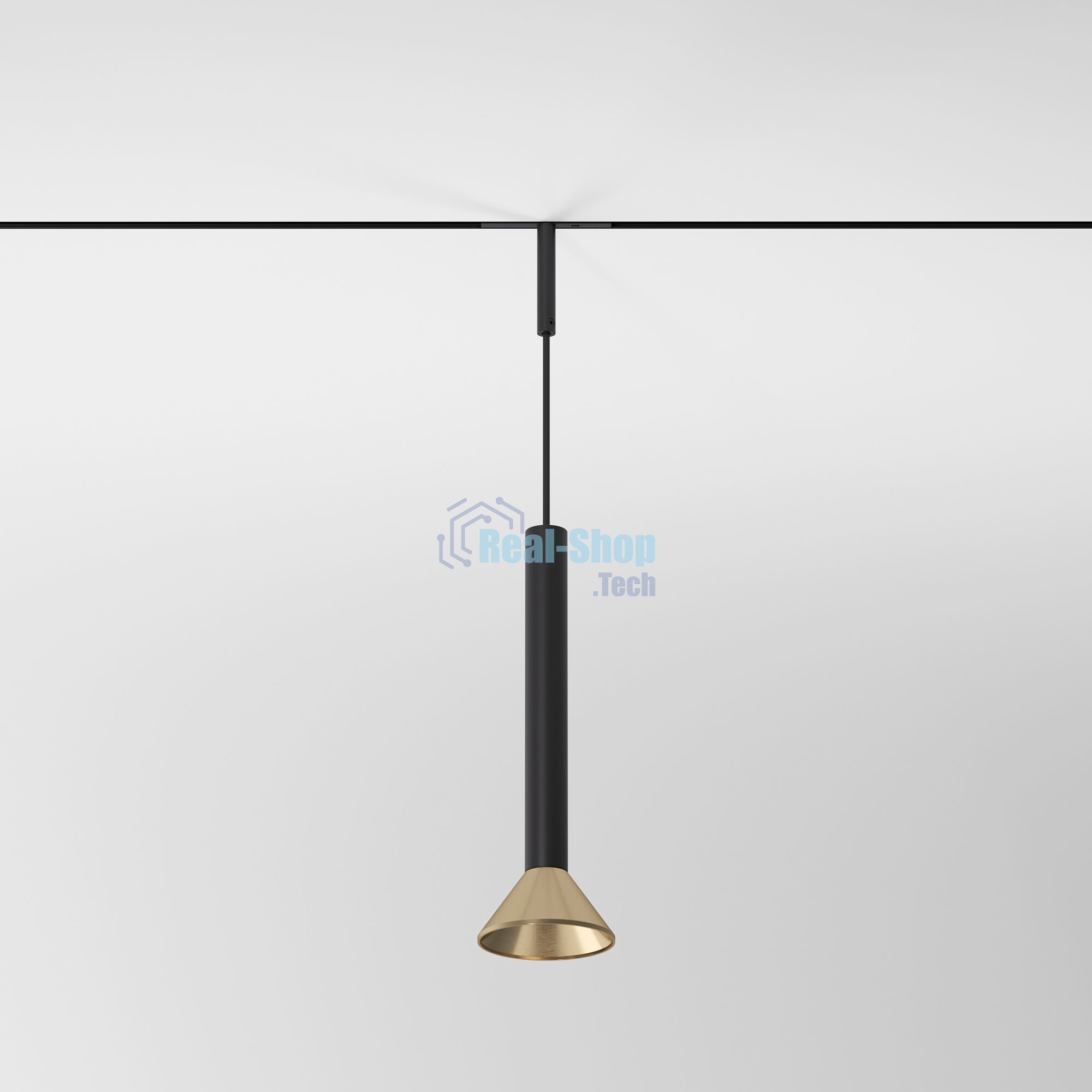Трековый светильник Mini Magnetic 3W 3000K (черный/латунь) 85164/01