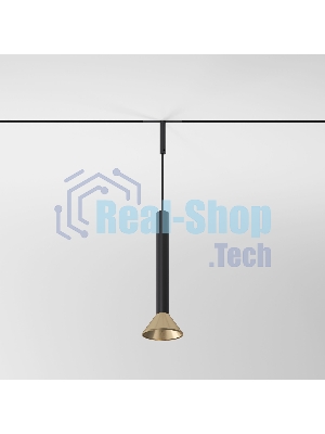 Трековый светильник Mini Magnetic 3W 3000K (черный/латунь) 85164/01
