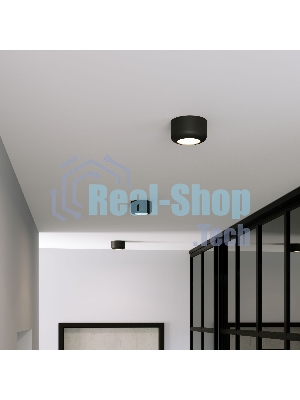 25046/LED 15W 4000K чёрный / Светильник потолочный светодиодный