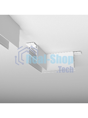 Slim Magnetic Коннектор угловой для накладного шинопровода белый 85090/11
