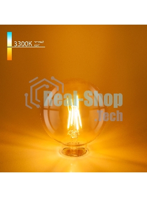 BLE2704 / Светодиодная лампа Classic F 6W 3300K E27 (G95 тонированный)