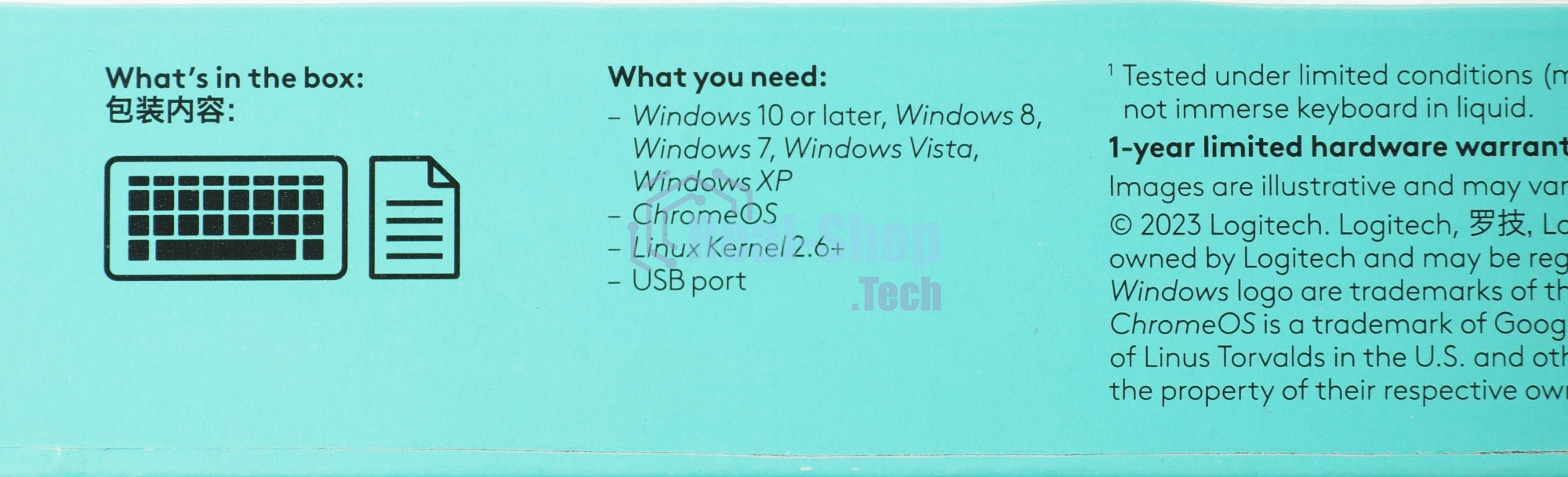 Клавиатура проводная Logitech K120 for business, USB черный (неоригинальная гравировка)