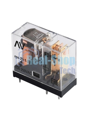 Реле промежуточное РП slim 25/1 10A 230В AC EKF AVERES