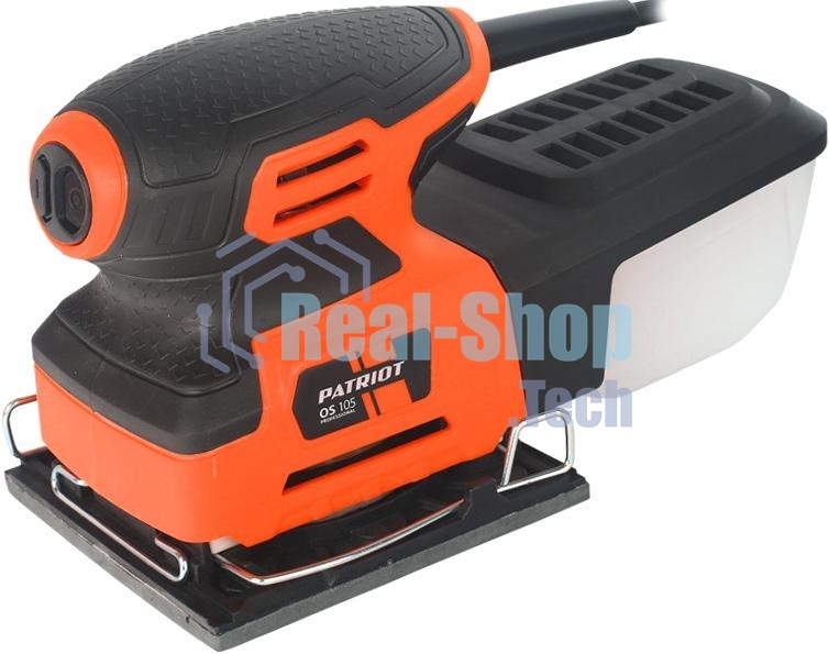Вибрационная шлифовальная машина PATRIOT OS 105240 Вт, 13 000 кол/мин; размер платформы: 104 х 112 мм