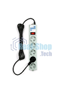 Сетевой фильтр Powercube SPG-B-10 3 м (5 розеток) серый (коробка)