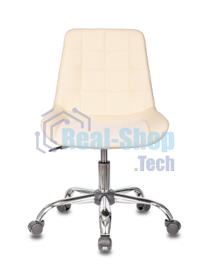 Кресло Бюрократ CH-350SL/IVORY светло-бежевый, экокожа, 120 кг, механизм качания