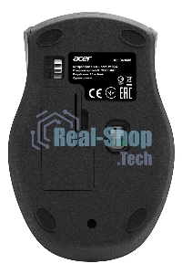 Мышь беспроводная Acer OMR032 черный/красный, 1600 dpi, радиоканал, USB, кнопки - 4